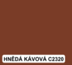 colorlak vzorník hnědá kávová C2320