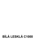 colorlak vzorník bílá lesklá C1000