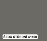 colorlak vzorník šedá střední C1100