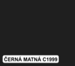 colorlak vzorník černá matná C1999