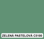 colorlak vzorník zelená pastelová C5100
