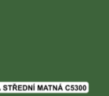 colorlak vzorník zelená střední matná C5300