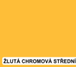 colorlak vzorník žlutá chromová střední