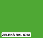 colorlak vzorník zelená RAL 6018