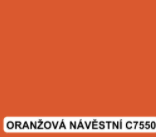 colorlak vzorník oranžová návěstní C7550
